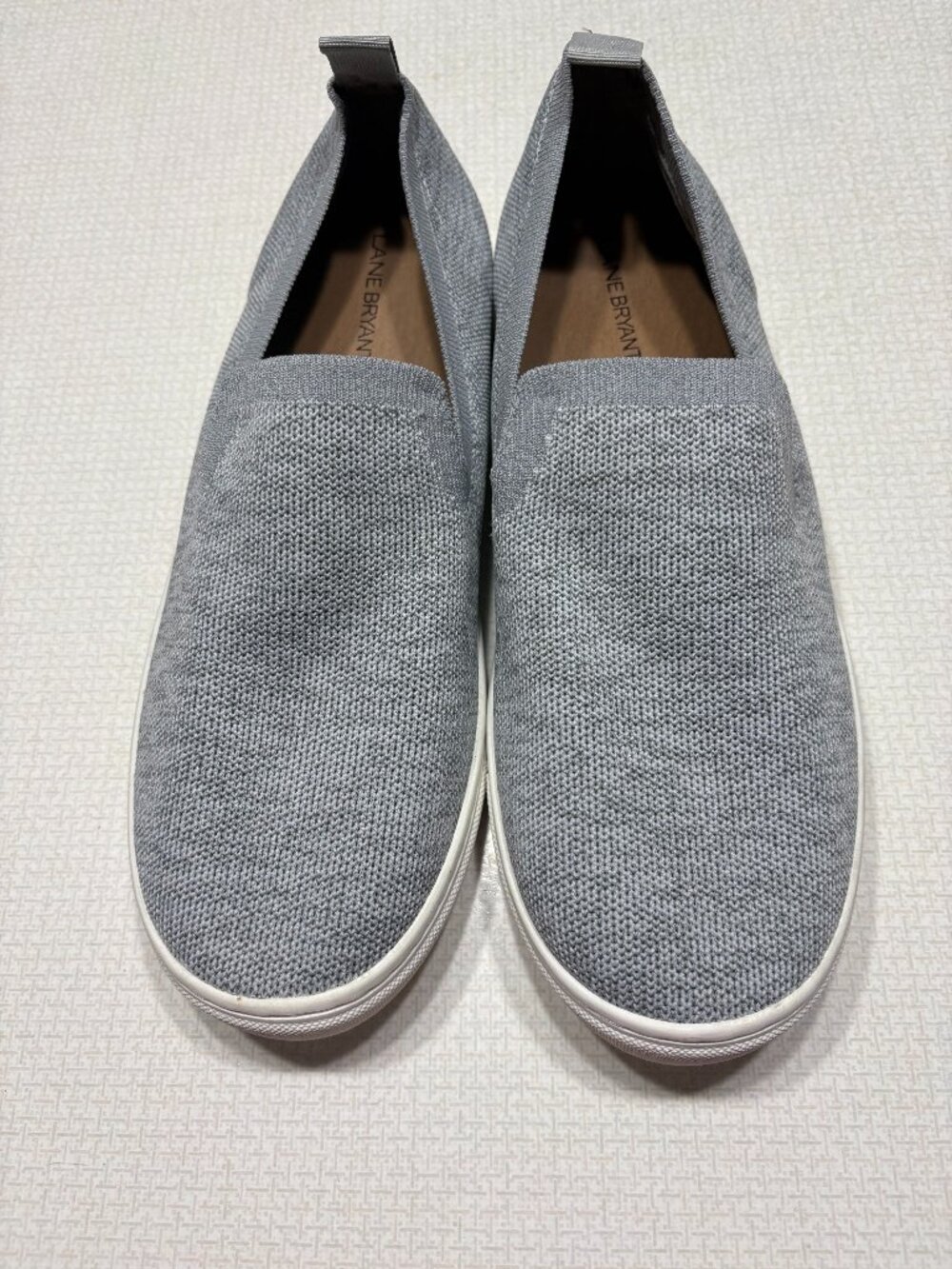 Like New (with tag) Lane Bryant Grey Slip-on Shoes in a Women's 12Wide